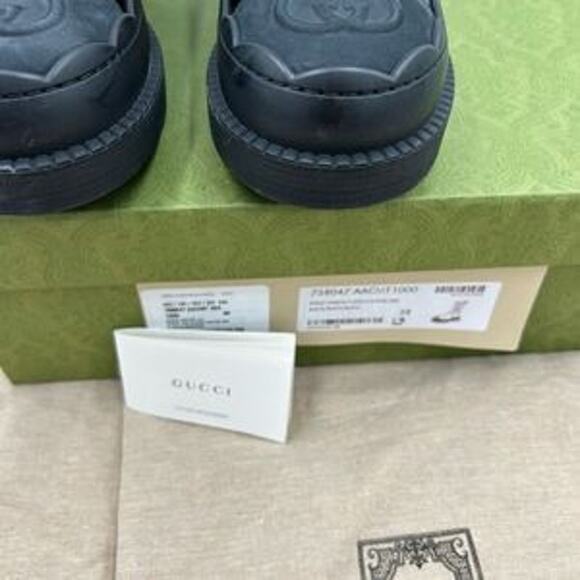 Women women’s Gucci interlocking G leather boots size 38 made in Italy - Picture 4 of 13